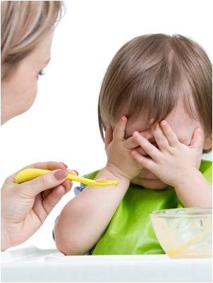 Baby refusing to eat food.