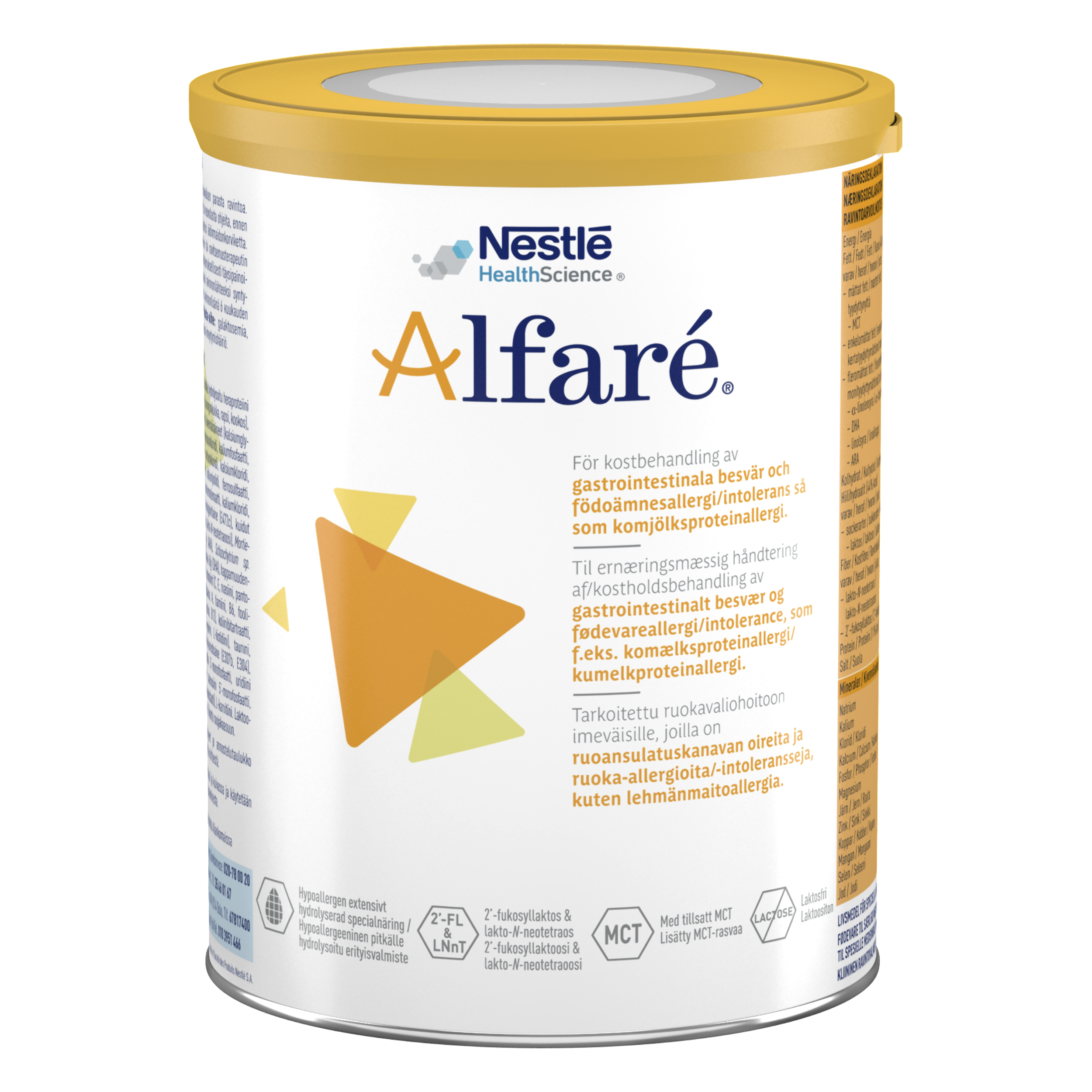 A can of Alfaré formula for children with gastrointestinal disor